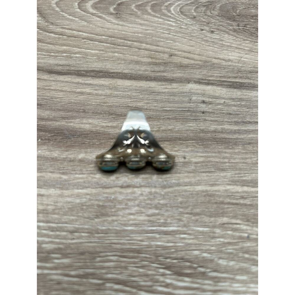 Native silver turquoise ring - Picture 2 of 3